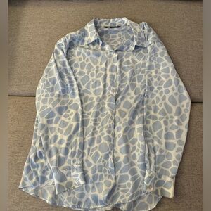 Zara Satin Patterned Shirt